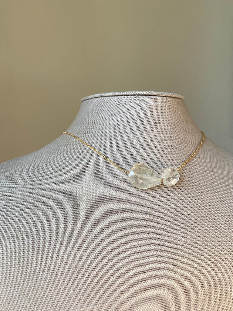 Crystal Quartz Collage Necklace