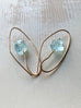 Aquamarine Stem Hoops