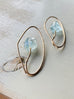 Aquamarine Stem Hoops
