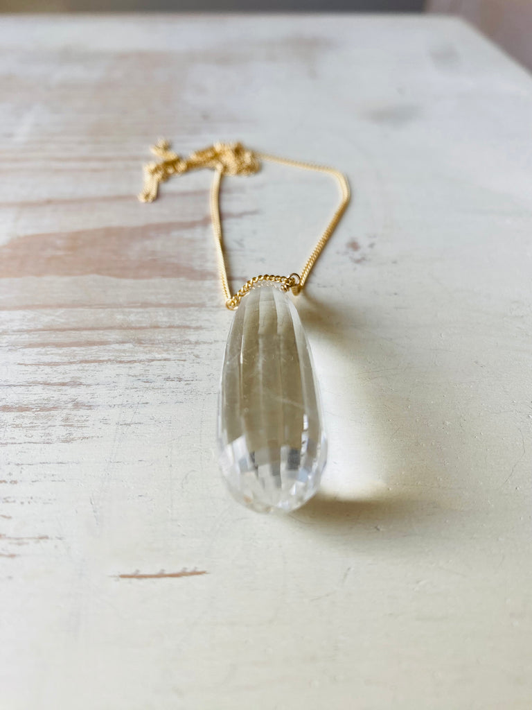 Crystal Quartz Pendant Necklace