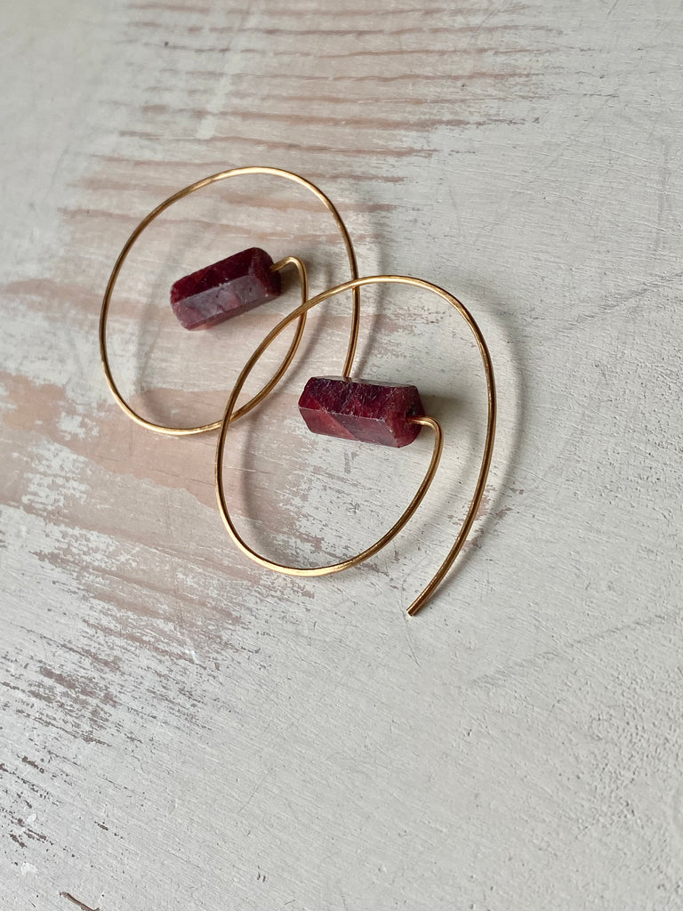 Ruby Wrap Around Hoop