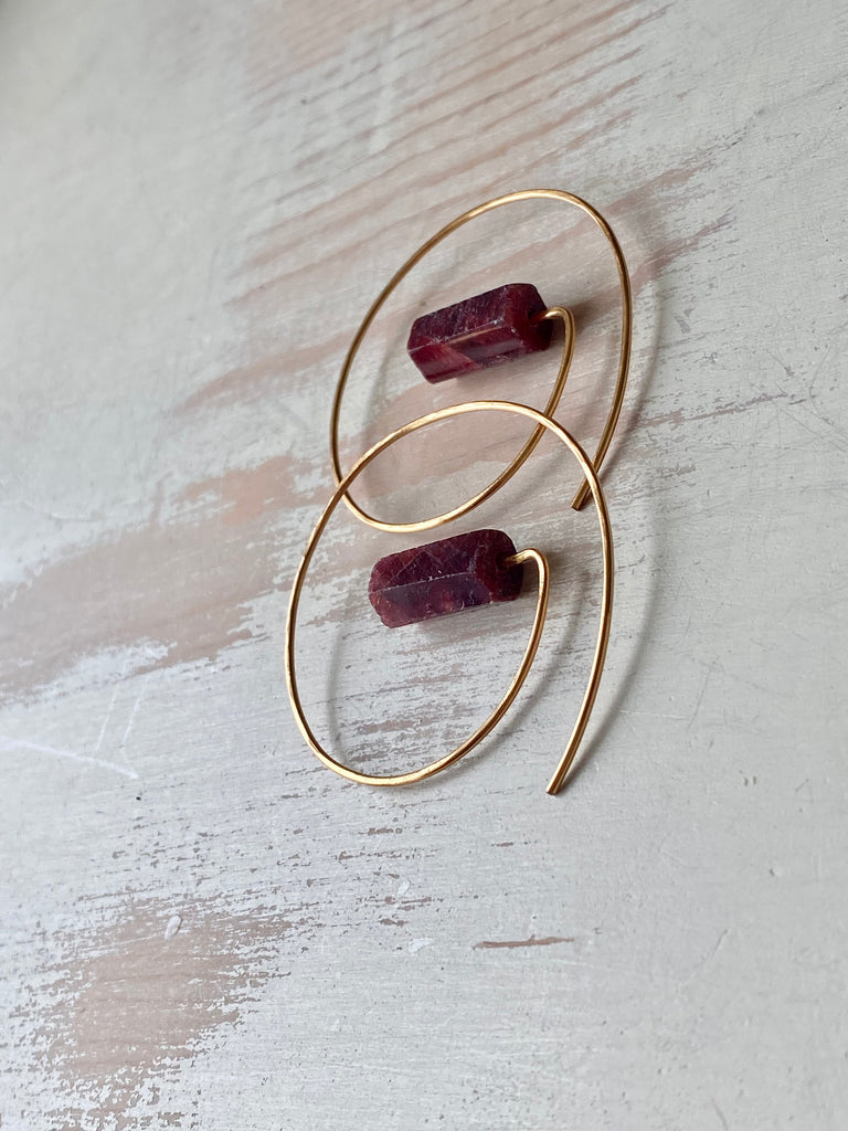 Ruby Wrap Around Hoop