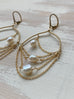 Pearly Lace Drape Earrings