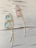Aquamarine Arc Earring Morganite Earring