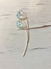 Aquamarine Arc Earring Morganite Earring