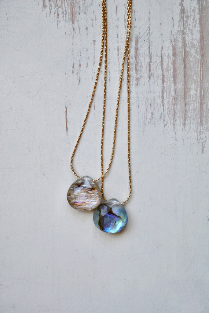 Abalone Teardrop Necklace