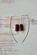 Ruby Bar Earring
