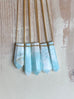Caribbean Blue Calcite Pendant Necklace