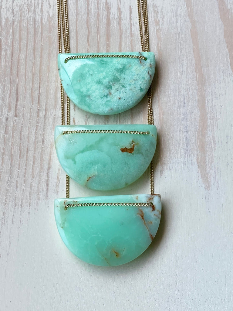 Chrysoprase Statement Necklace