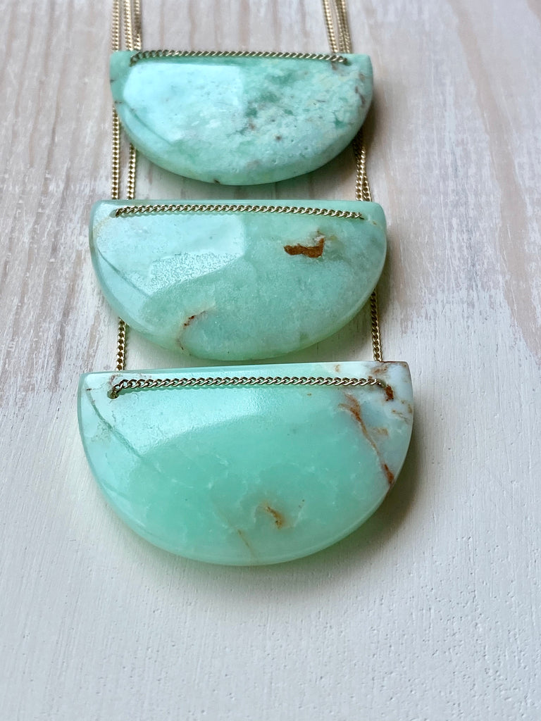 Chrysoprase Statement Necklace