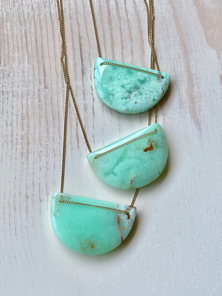 Chrysoprase Statement Necklace