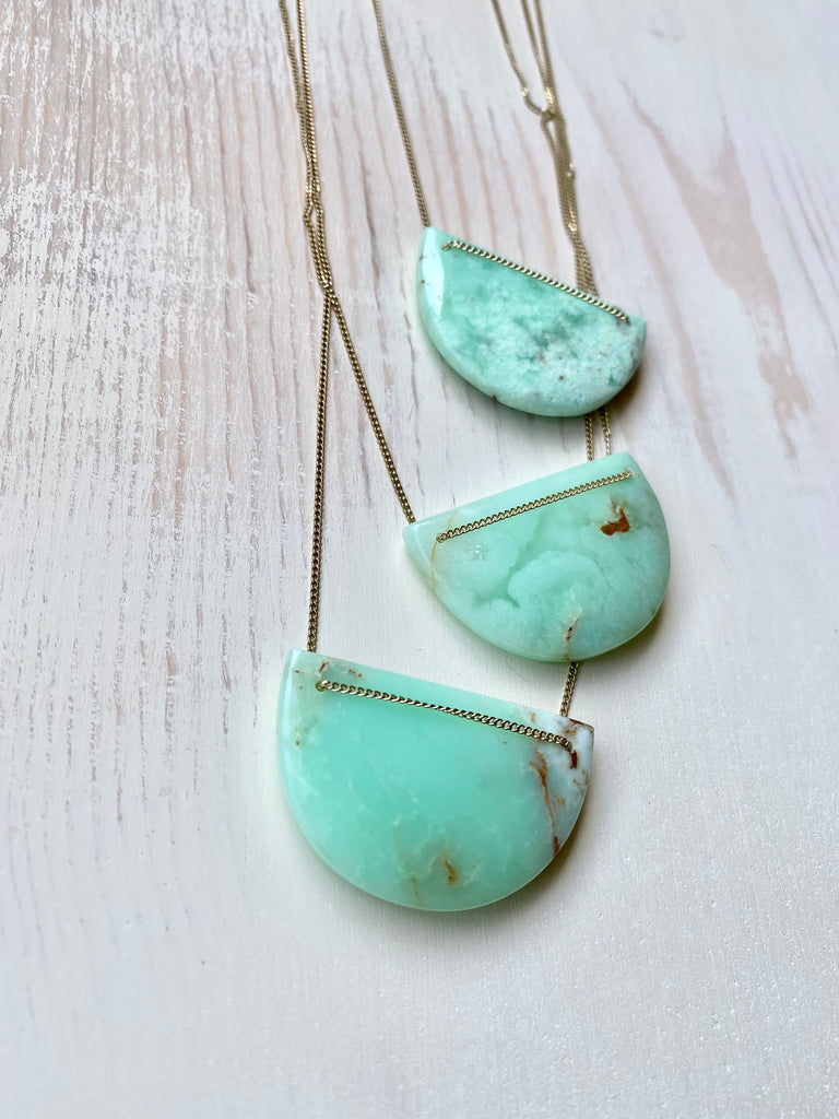 Chrysoprase Statement Necklace