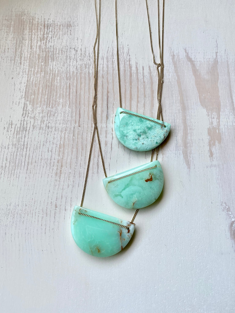 Chrysoprase Statement Necklace