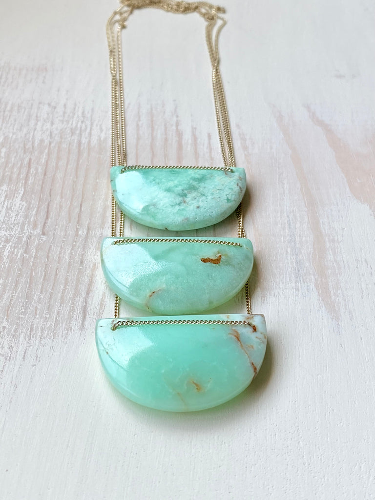 Chrysoprase Statement Necklace