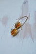 Citrine Raw Arc Hoop