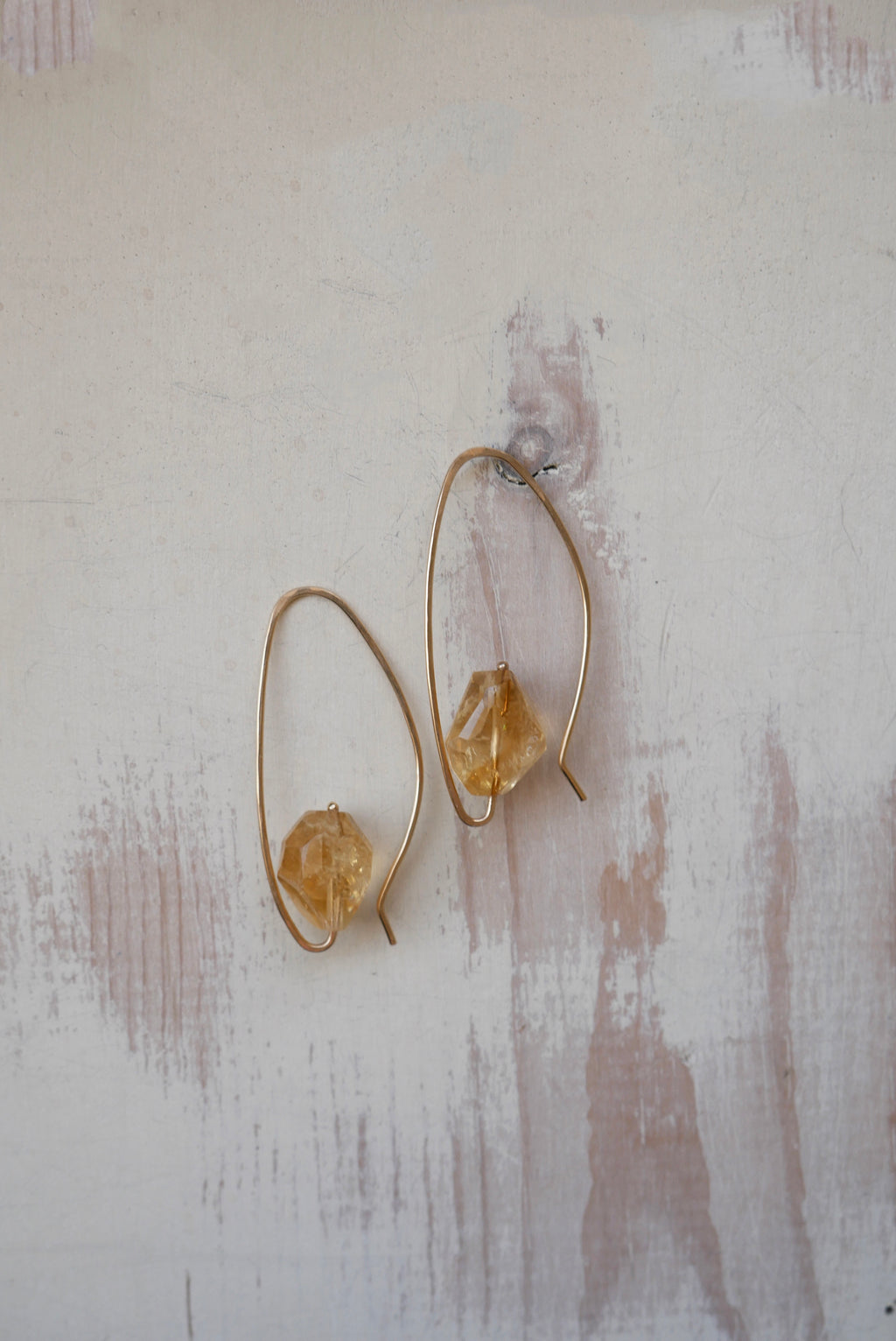 Citrine Harp Hoop