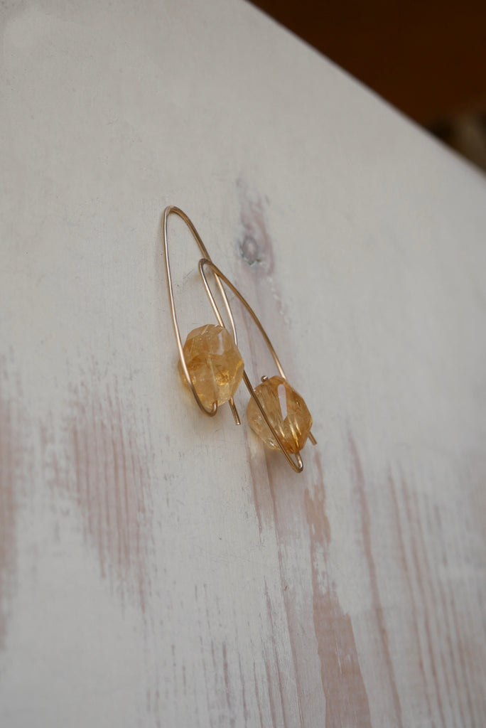 Citrine Harp Hoop
