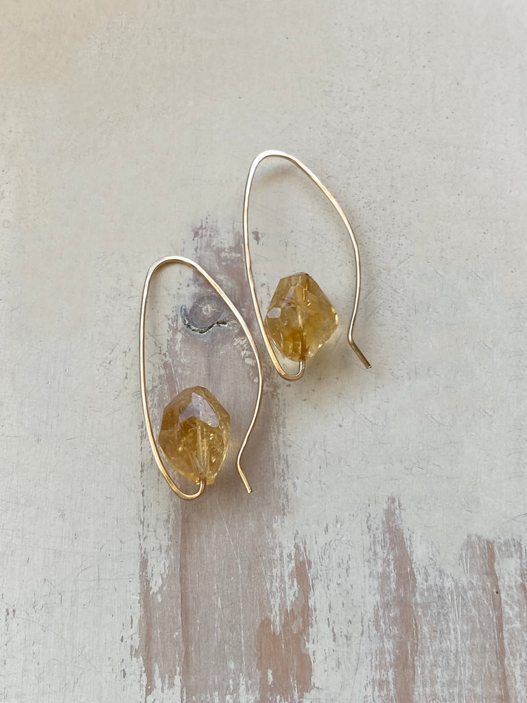 Citrine Harp Hoop