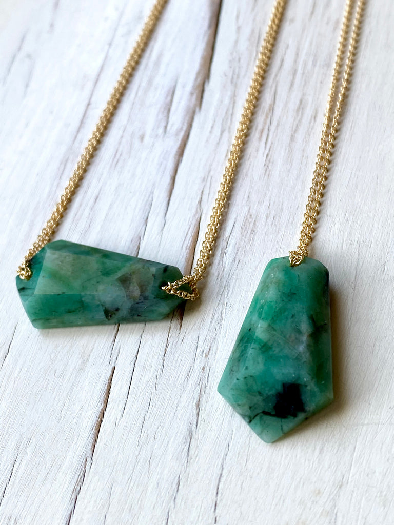 Emerald Pendant Necklace