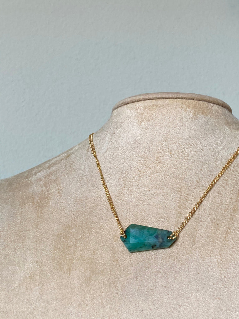Emerald Pendant Necklace