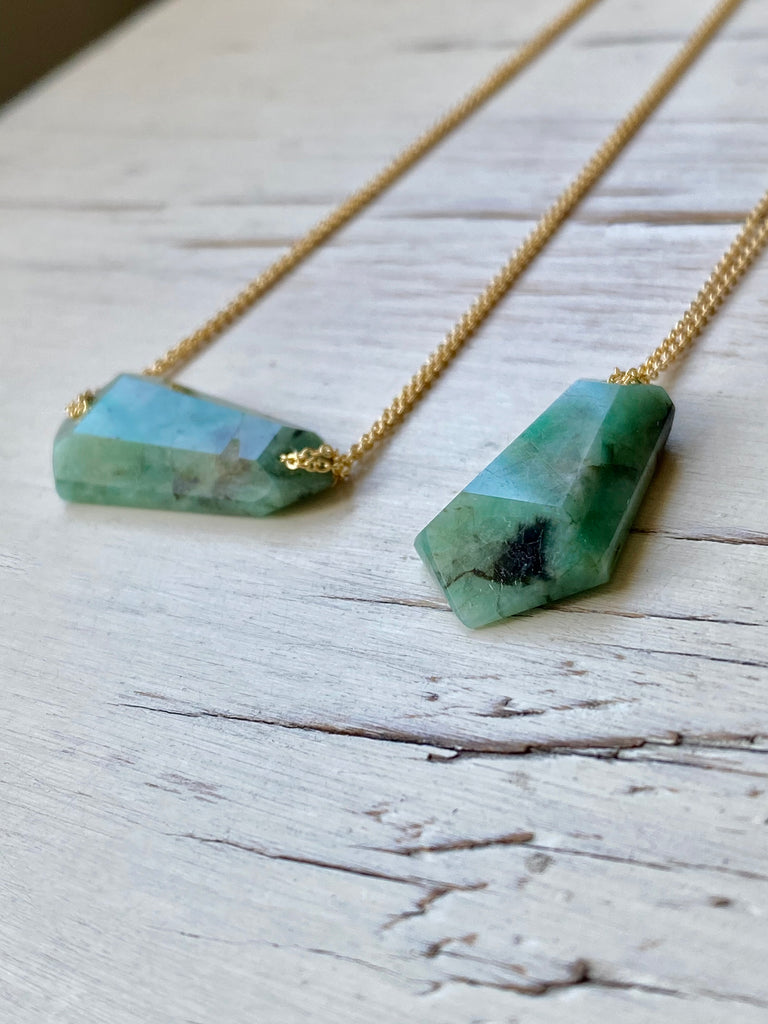Emerald Pendant Necklace
