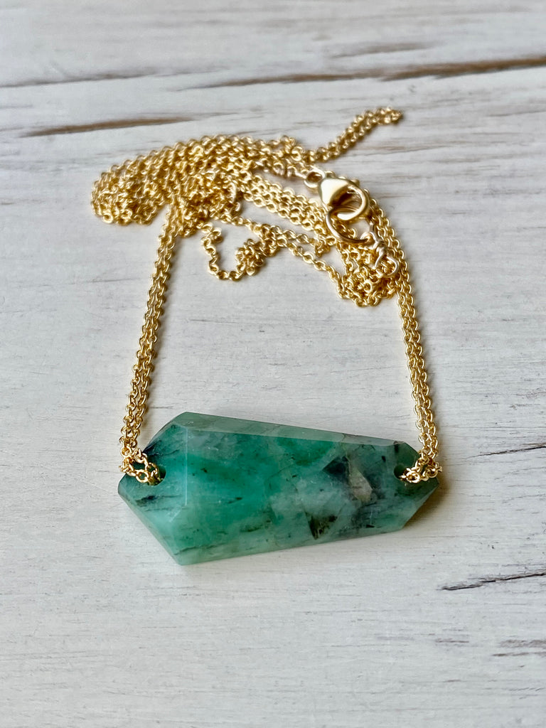 Emerald Pendant Necklace