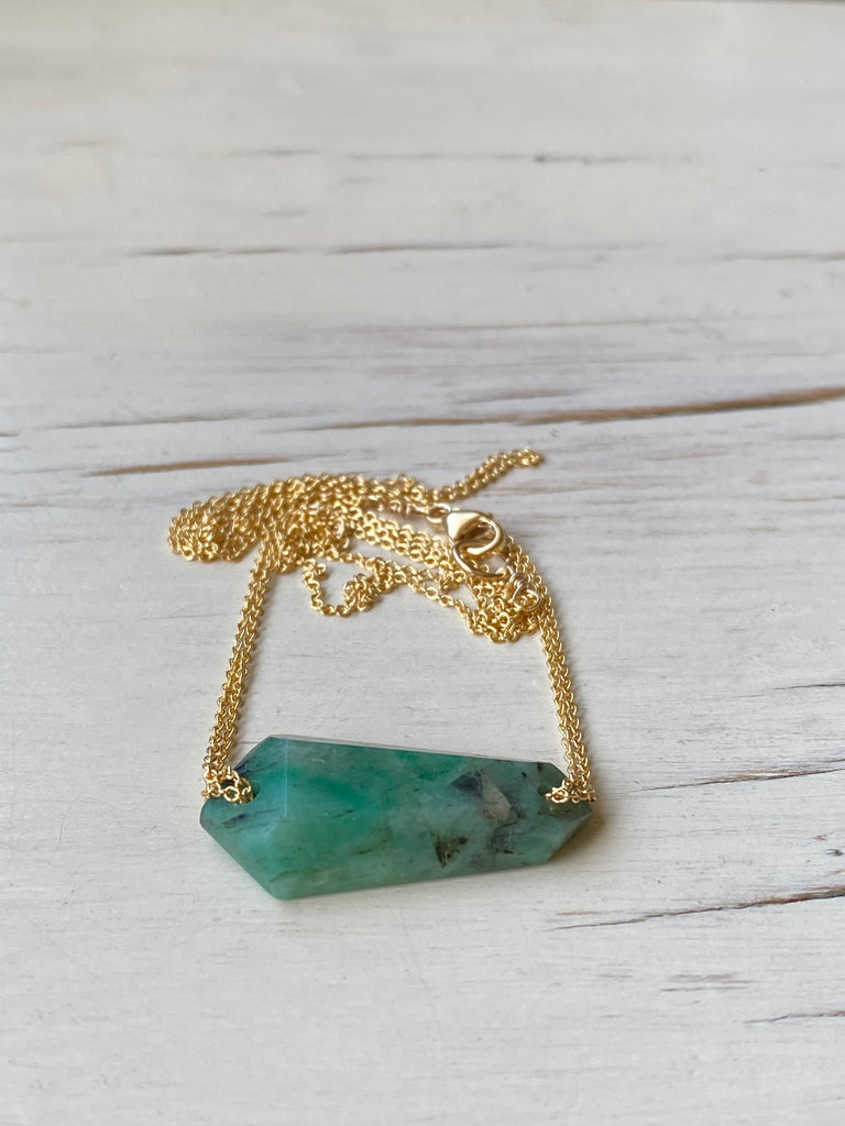 Emerald Pendant Necklace