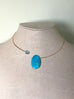 Hemimorphite Aquamarine Pendant Choker
