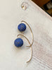 Lapis Drop Hoops