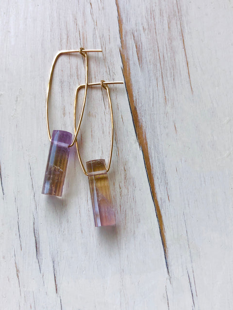 Ametrine Oblong Hoop