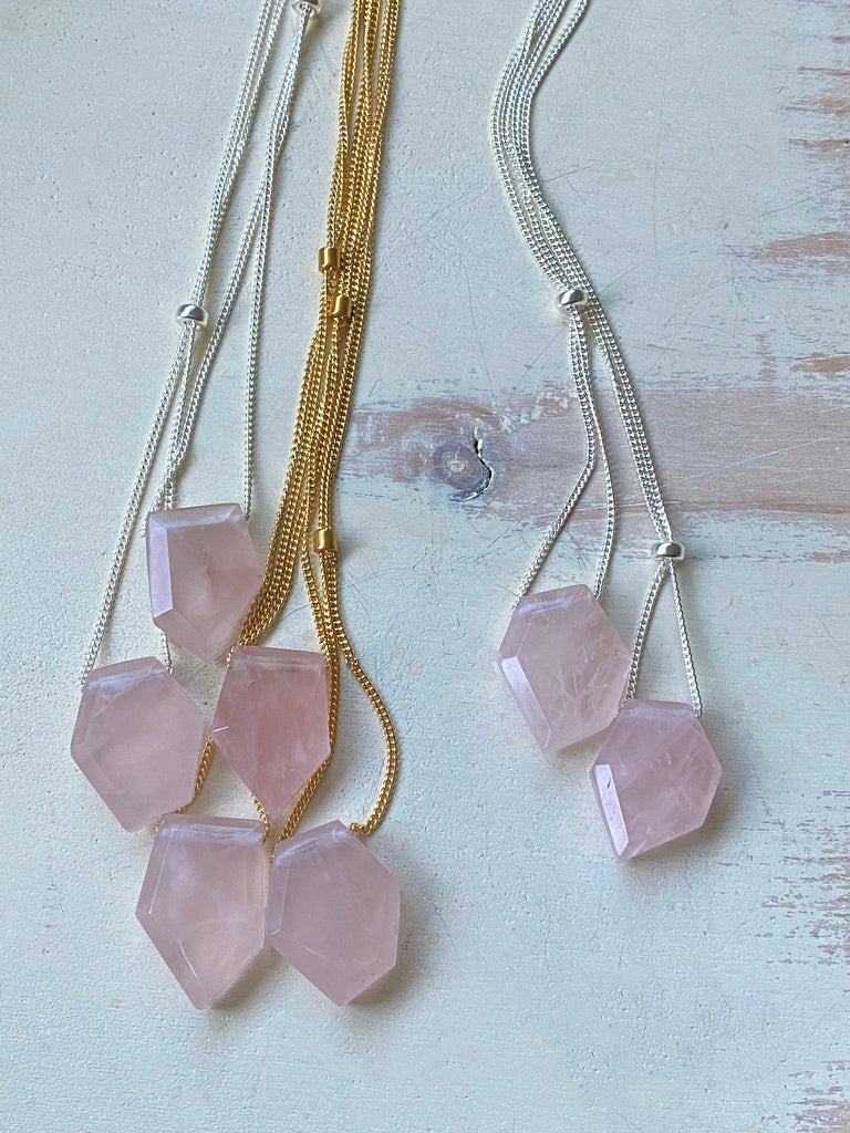 Rose Quartz Layering Necklace