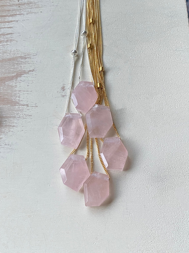 Rose Quartz Layering Necklace