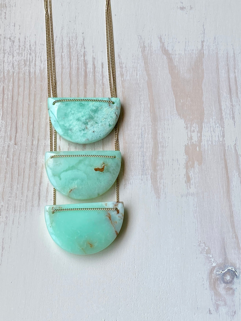 Chrysoprase Statement Necklace