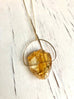 Raw Citrine Pendant Necklace
