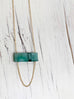 Emerald Bar Necklace