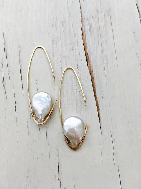 Fresh Water Pearl Hoop