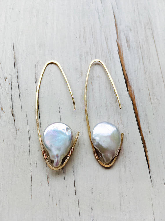 Fresh Water Pearl Hoop