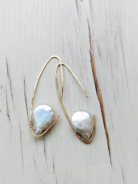 Fresh Water Pearl Hoop