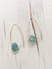 Raw Aquamarine Endless Hoop