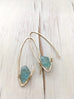 Raw Aquamarine Endless Hoop