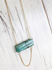 Emerald Bar Necklace