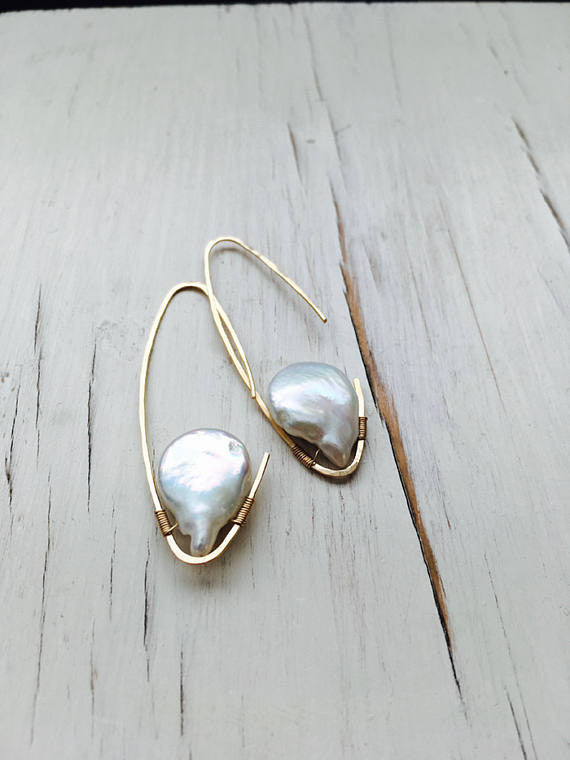 Fresh Water Pearl Hoop