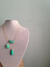 Chrysocolla Half Moon Necklace