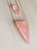 Rose Quartz Geometric Necklace