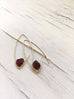 Raw Garnet Endless Hoop