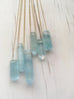 Aquamarine Crystal Pendant Necklace