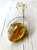Raw Citrine Pendant Necklace