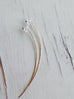Herkimer Diamond Stud Arc Earring