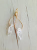 Faden Quartz Tear Hoop Earrings