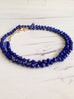 Lapis Silk Knotted Rope Necklace